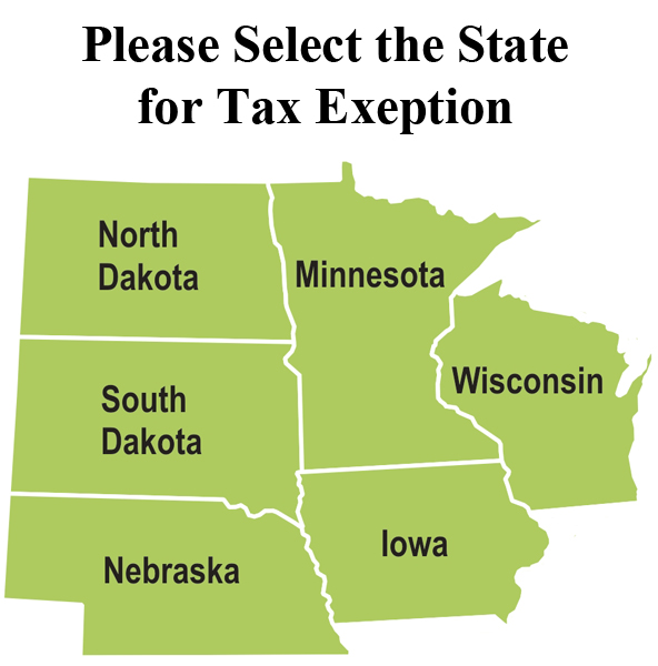 Please Select the State for Tax Exeption Dacotah Paper